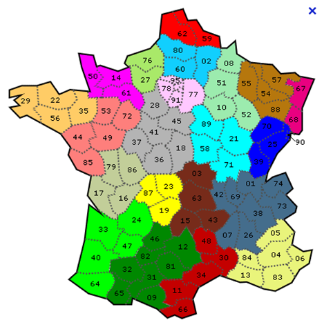 carte de france